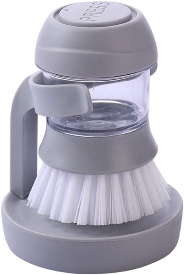 Brosse à vaisselle avec distributeur de liquide vaisselle, accessoire de cuisine, outil de nettoyage