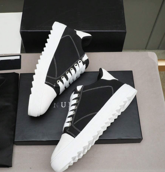 NUMERIS - Sneaker Bicolore Noir / Blanc