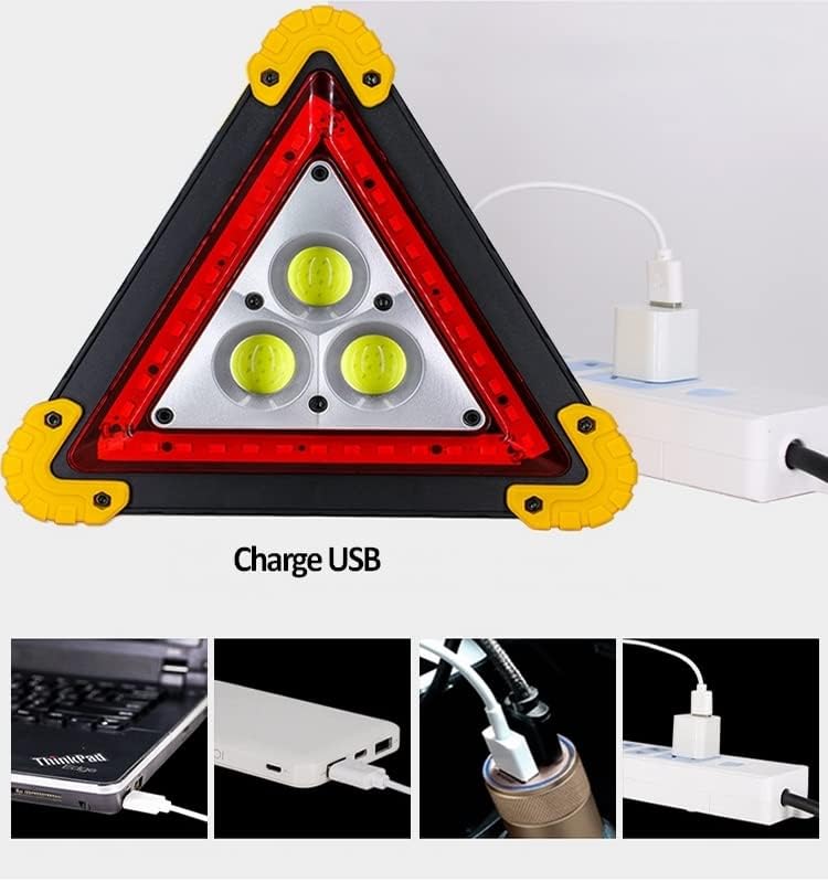 Feu de Pré-signalisation Triangulaire LED pour voiture, Feux de signalisation d'urgence
