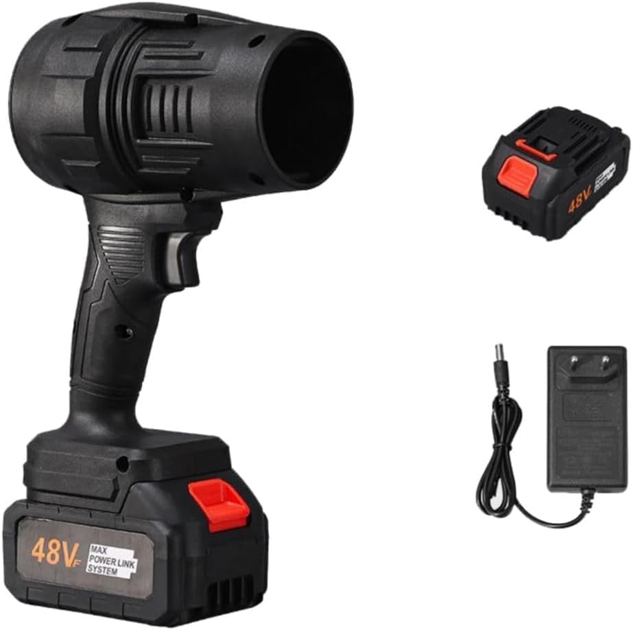 Puissant Souffleur d'air portable, dépoussiéreur à air sans fil Turbo haute pression, rechargeable avec 2 batteries de 48V