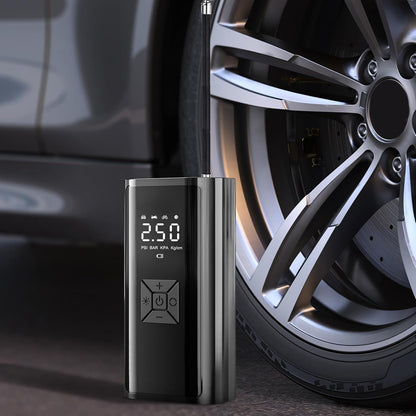 Pompe à air, gonfleur pour pneus sans fil avec écran LED pour voiture, vélo, moto, camping-car, urgence, voyage, camping