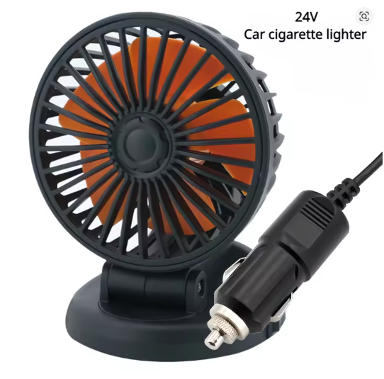 Ventilateur de voiture 360 ° réglable 3 tête ventilateur d'air automobile ventilateur électrique voiture ventilateur silencieux pour bureau à domicile et voiture
