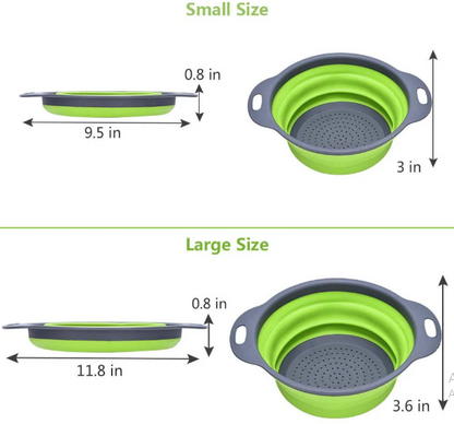 Panier filtre carré pliable en silicone multicolore, pour la maison et la cuisine