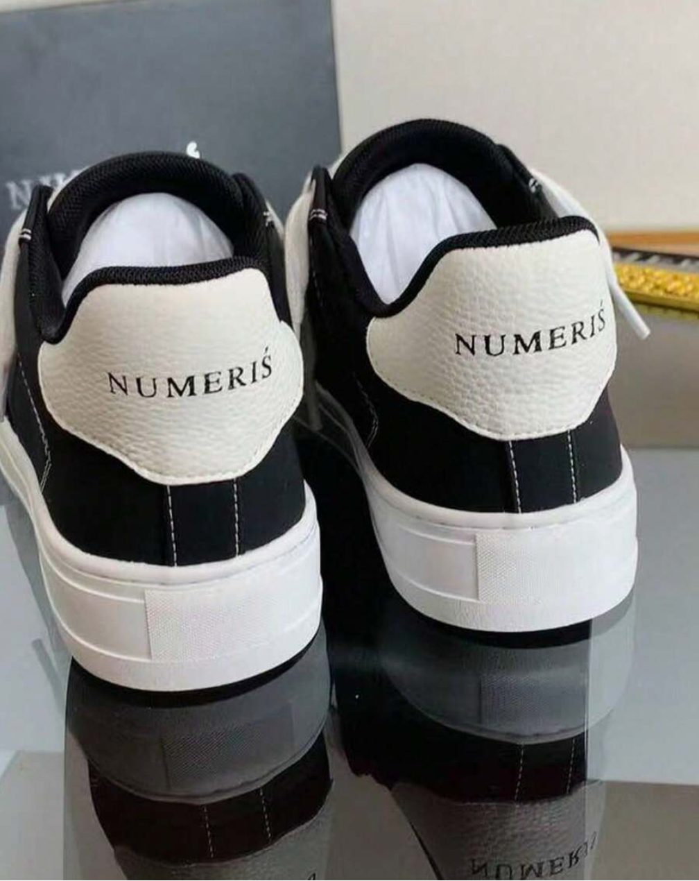 NUMERIS - Sneaker Bicolore Noir / Blanc