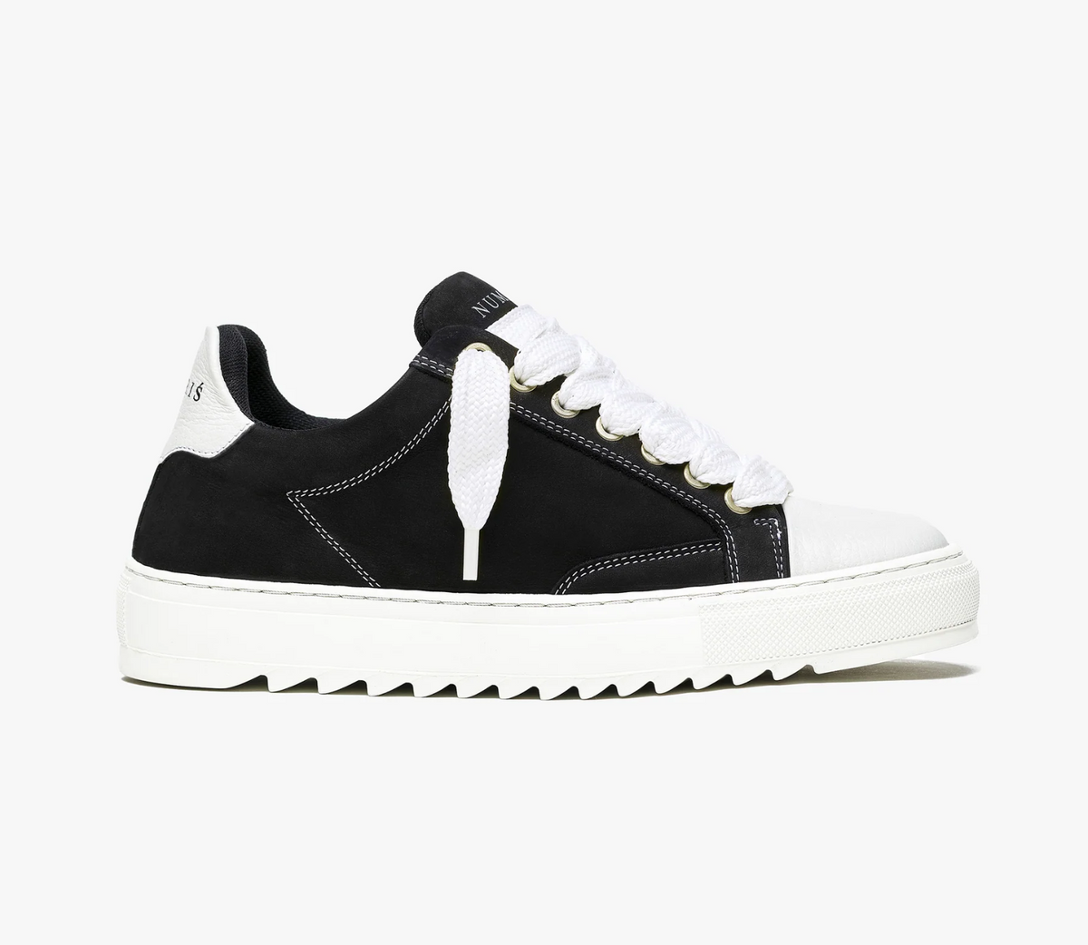 NUMERIS - Sneaker Bicolore Noir / Blanc