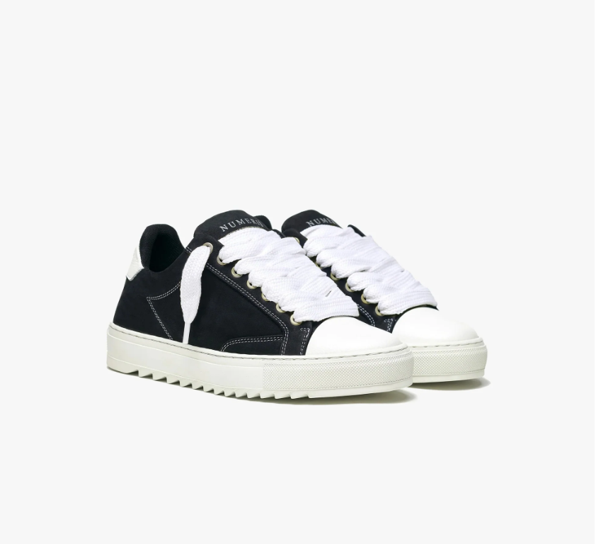 NUMERIS - Sneaker Bicolore Noir / Blanc