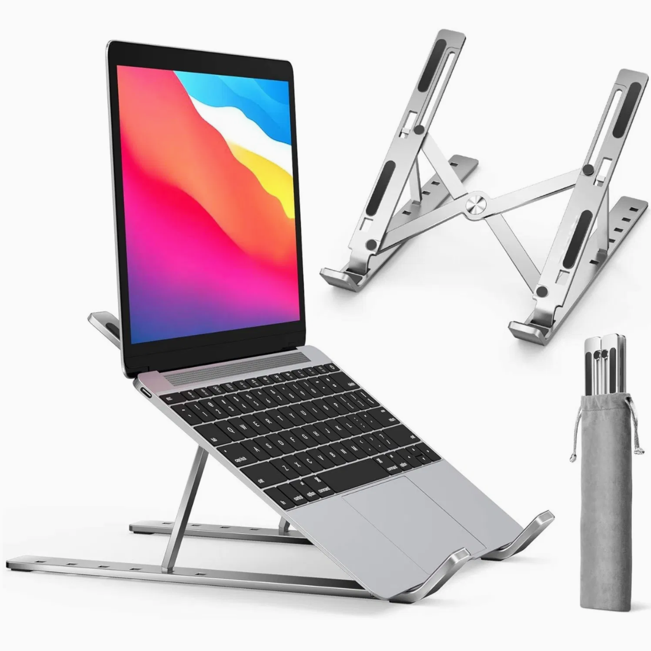 Support Ordinateur Portable - Tablette - Réglable - Ventilé - Aluminium - 11-15.6 pouces