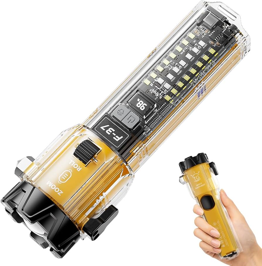 Lampe Torche de Sécurité d'urgence Multifonctions