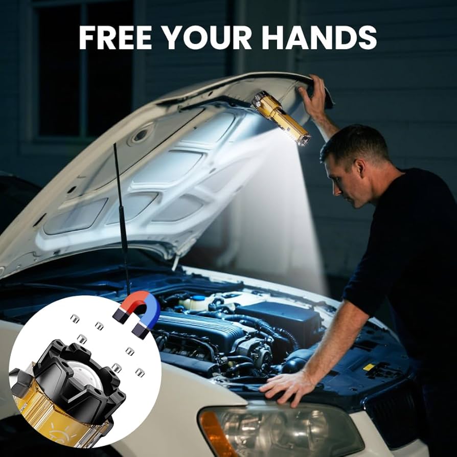 Lampe Torche de Sécurité d'urgence Multifonctions