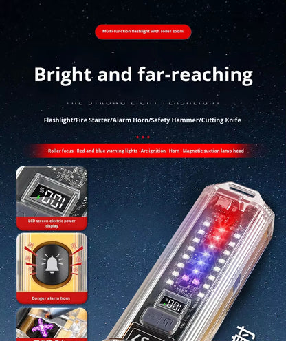 Lampe Torche de Sécurité d'urgence Multifonctions