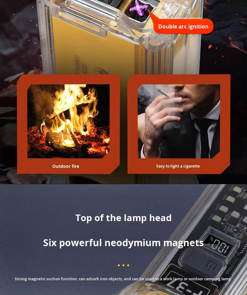 Lampe Torche de Sécurité d'urgence Multifonctions