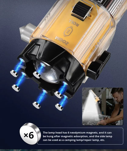 Lampe Torche de Sécurité d'urgence Multifonctions