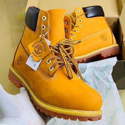 Belles Boots Timberland Style homme en couleur Jaune